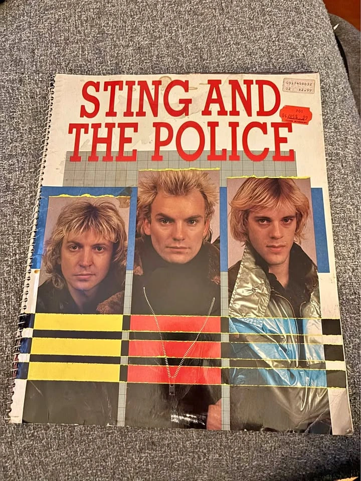 Vintage Sting and The Police Spiral Bound Book