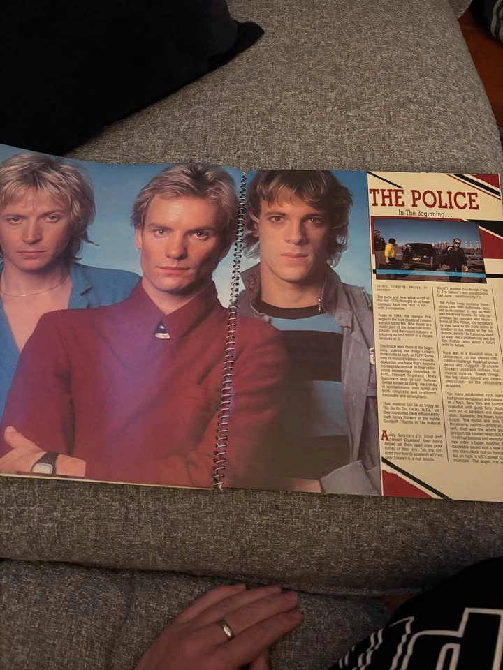 Vintage Sting and The Police Spiral Bound Book - photo 2