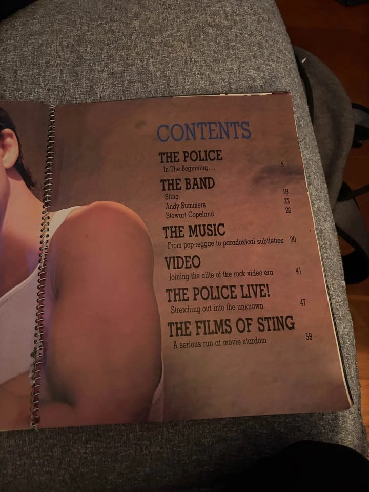 Vintage Sting and The Police Spiral Bound Book - photo 3