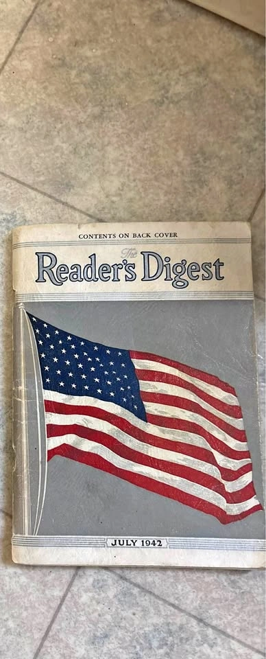 Vintage Reader's Digest July 1942 Issue