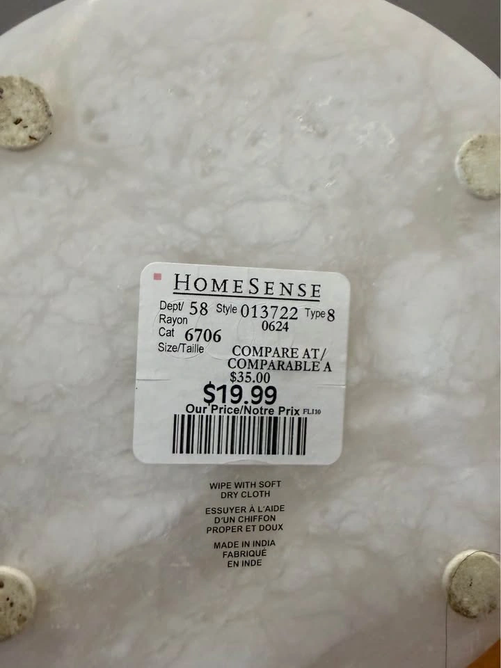 HomeSense Marble and Chrome Paper Towel Holder - photo 3