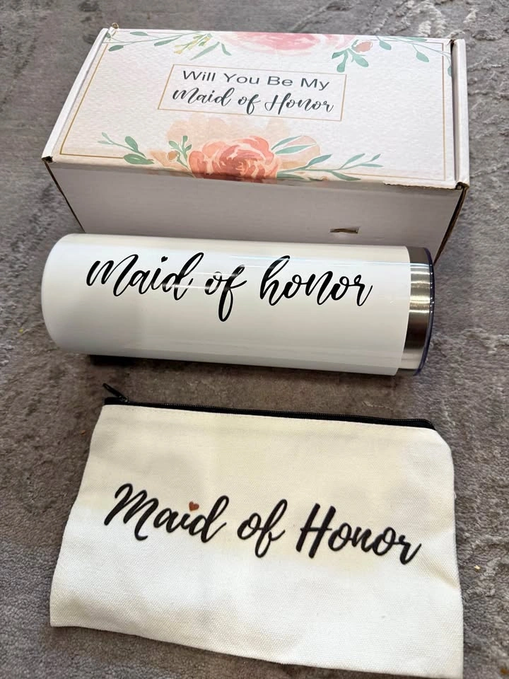 Maid of Honor Gift Set water bottle
