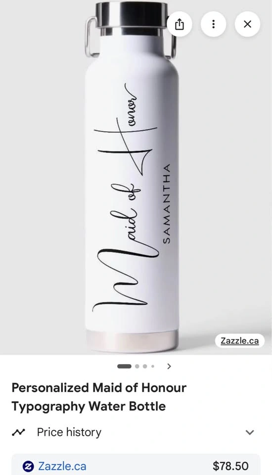 Maid of Honor Gift Set water bottle - photo 4