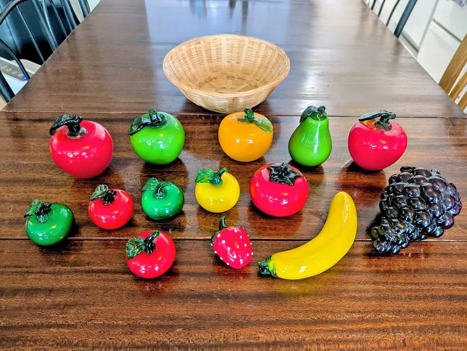 Glass Fruit + Bowl - 15 pcs thumbnail