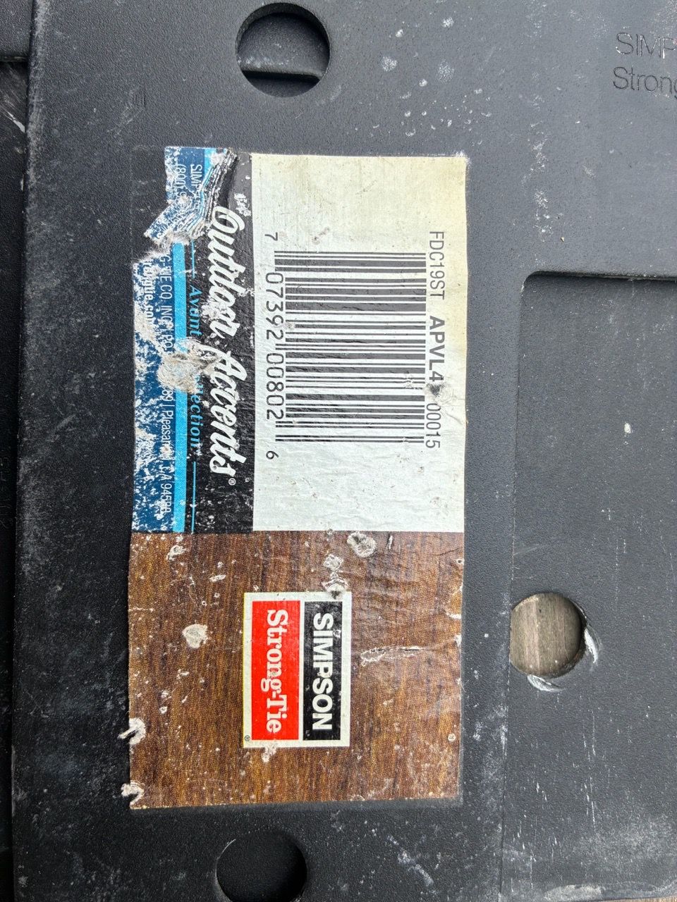 Simpson Strong-Tie Outdoor Accents L-Strap (APVL4) - New - photo 3