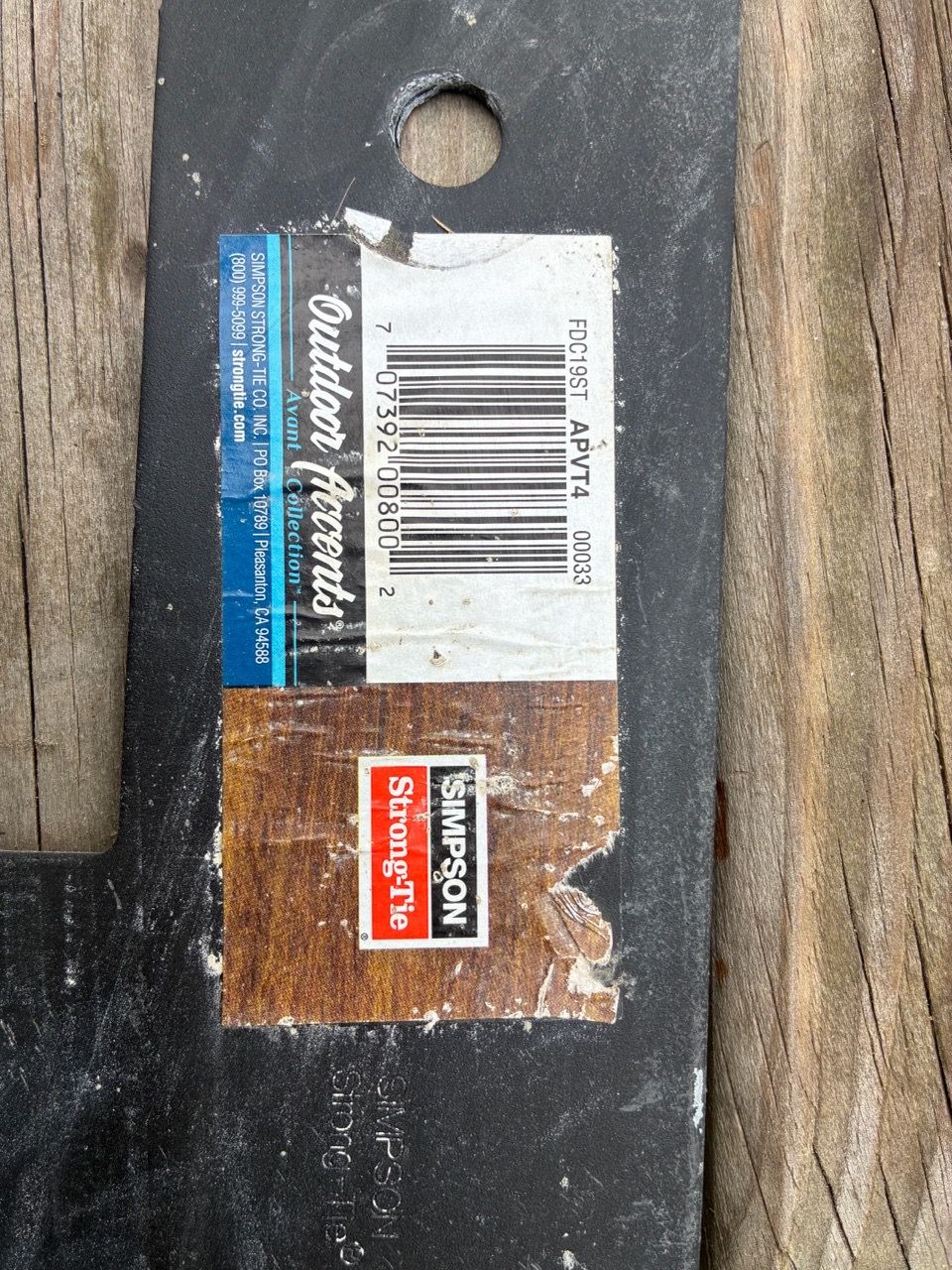 Simpson Strong-Tie Outdoor Accents Avant T-Strap Tie (APVT4) - photo 3