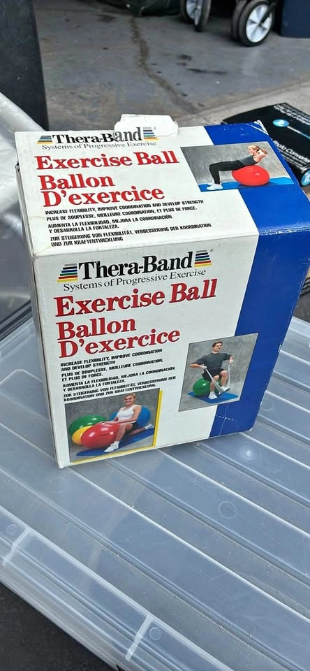 TheraBand Exercise Ball – Red (55 cm)