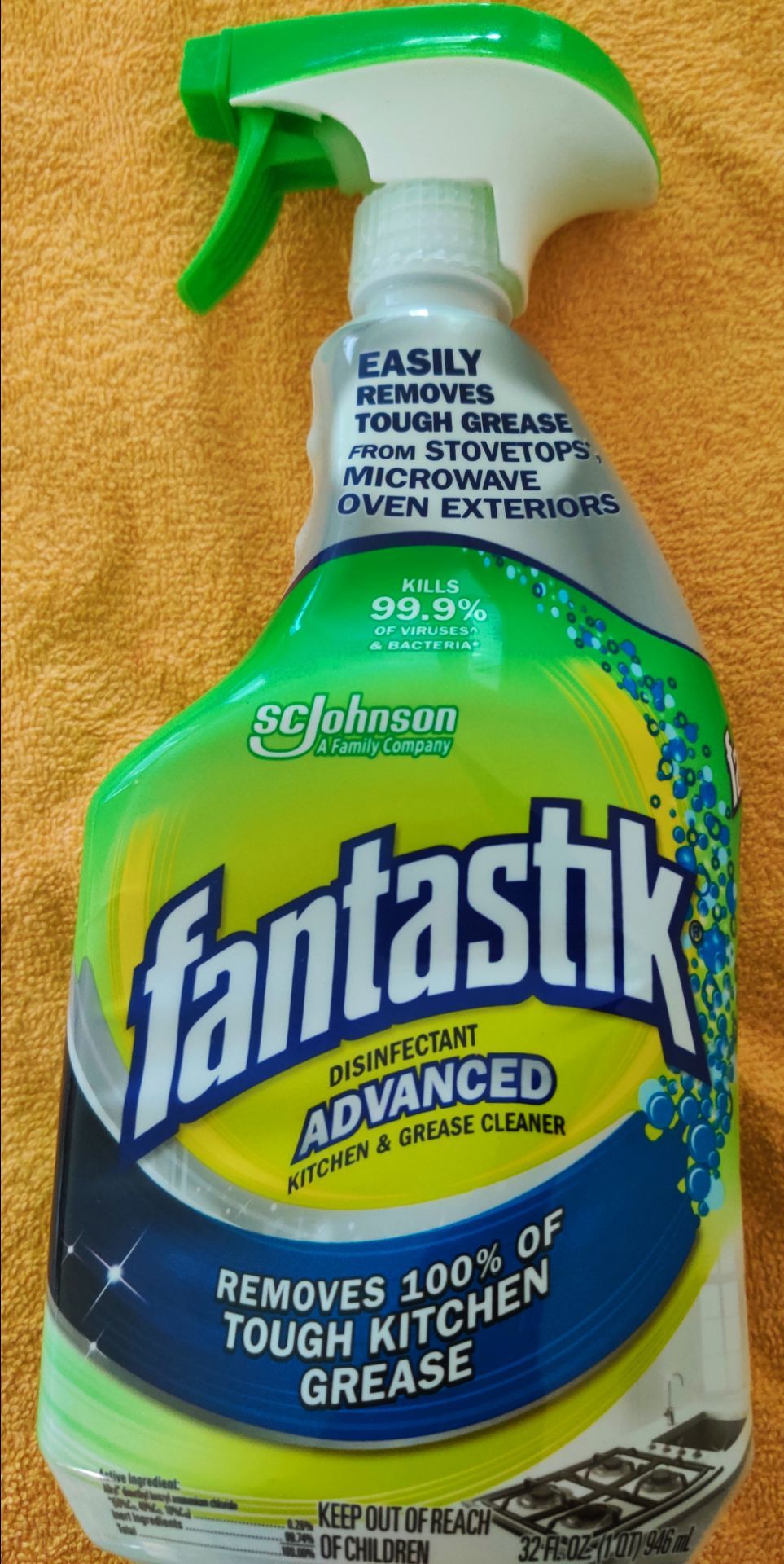 NEW Fantastik Advanced Kitchen & Grease Cleaner Spray