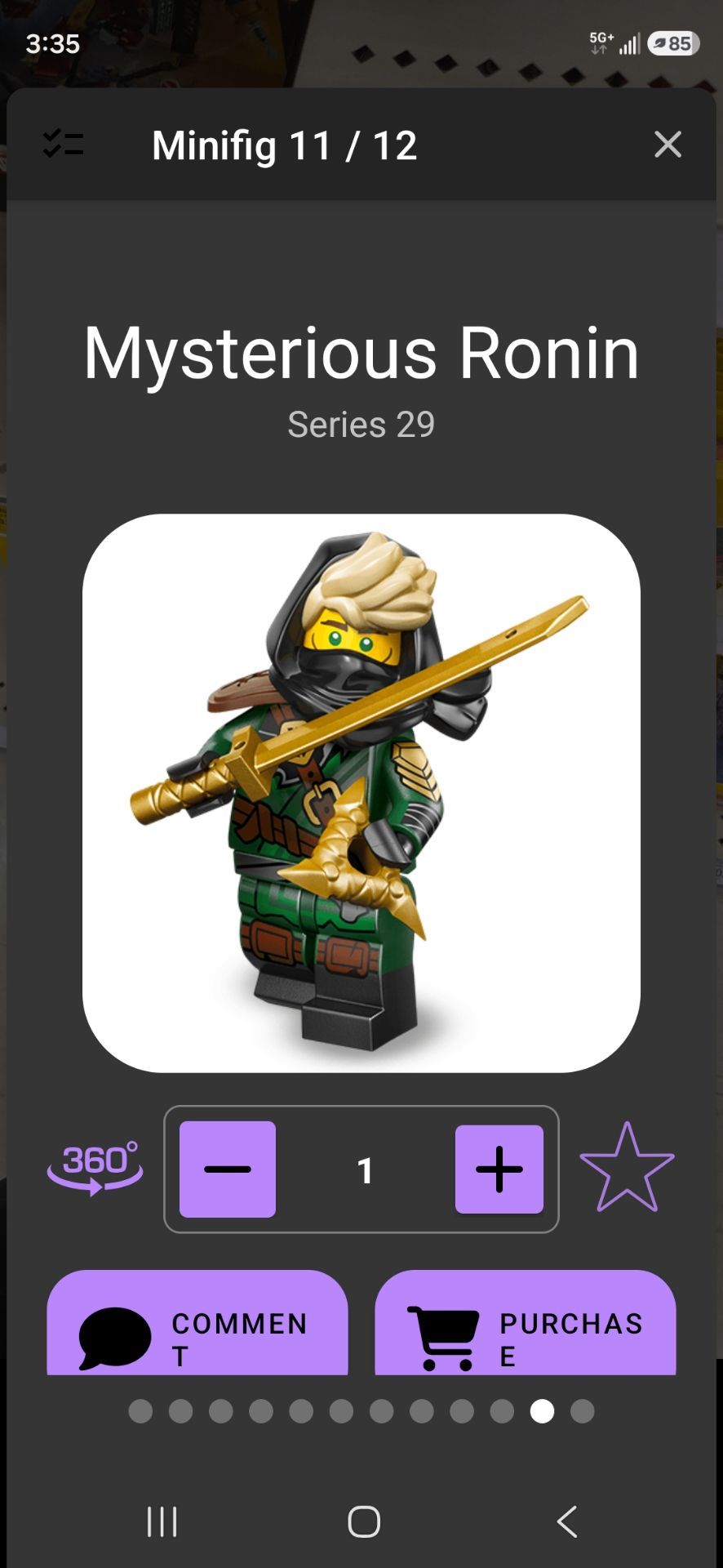 LEGO Series 29 Bionicle Cosplayer and Mystery Ronin Minifigures - photo 2