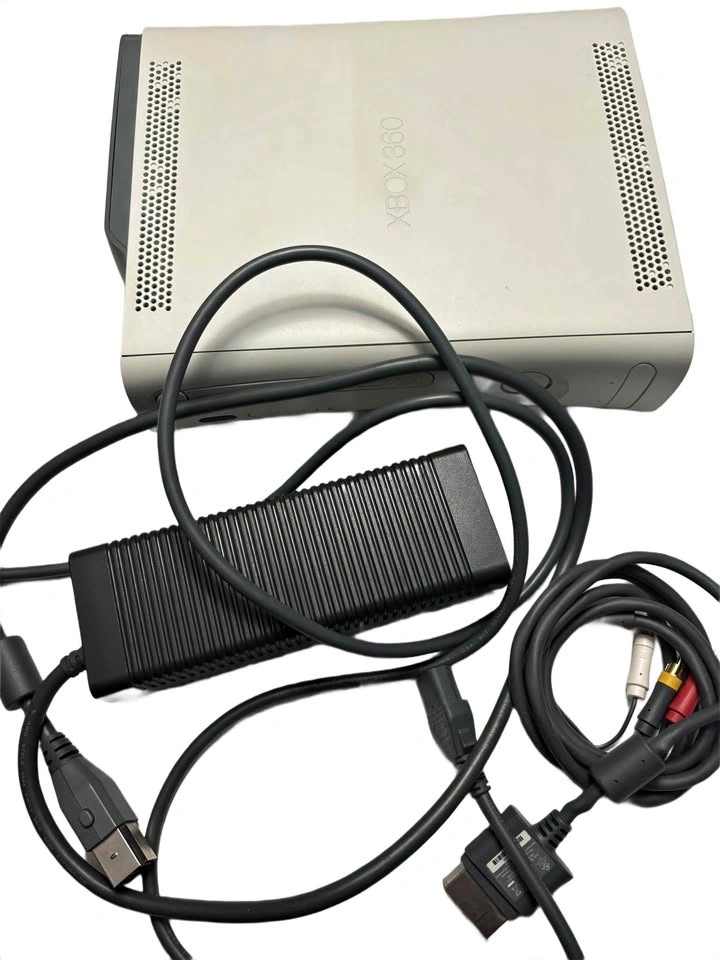 Microsoft Xbox 360 Console with Power Supply and AV Cables