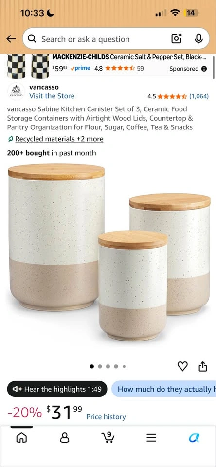 Ceramic food containers - photo 2