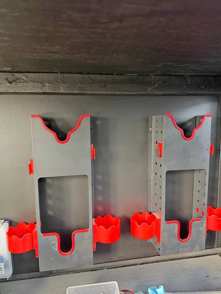Wall Mount Dual Polisher Holder Rack