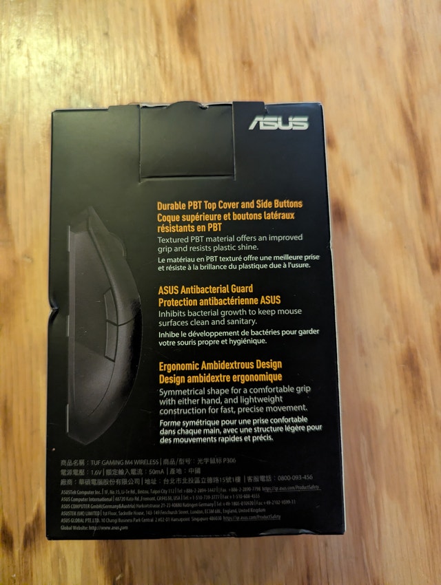 TUF Gaming M4 Wireless Gaming Mouse - photo 3