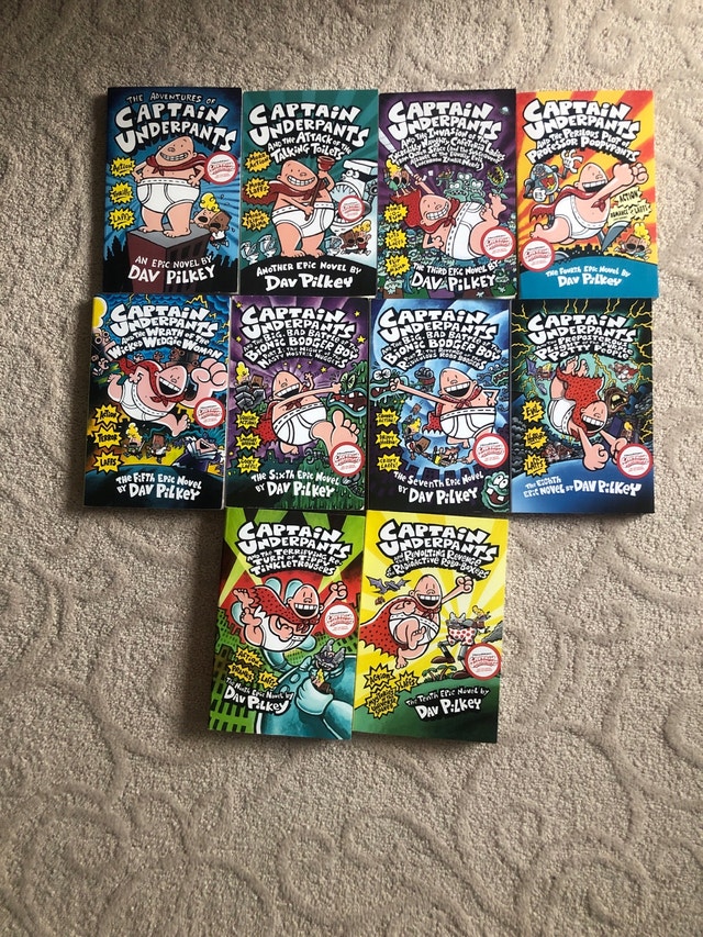 captain underpants books 1-10