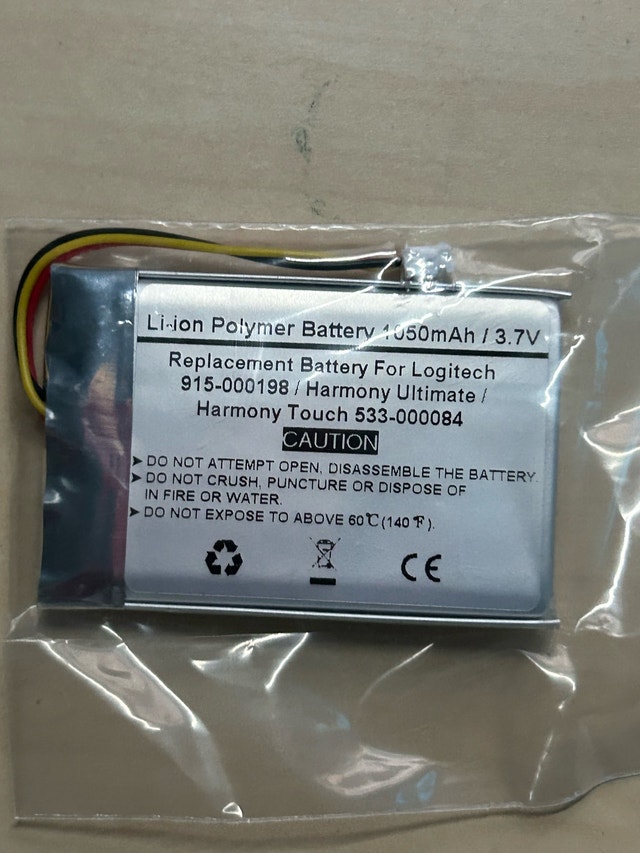 Logitech Harmony Ultimate/Touch Replacement Battery