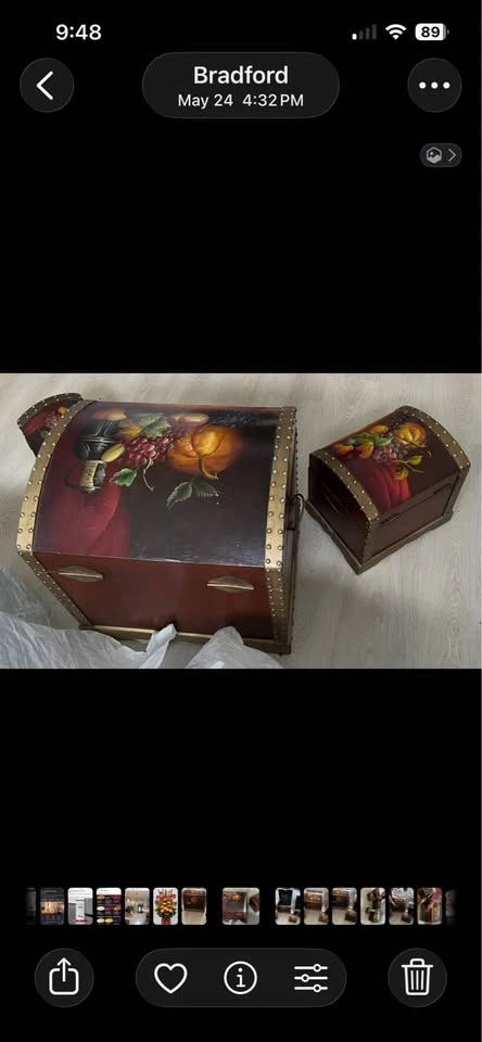 5 hand painted trunks - photo 3