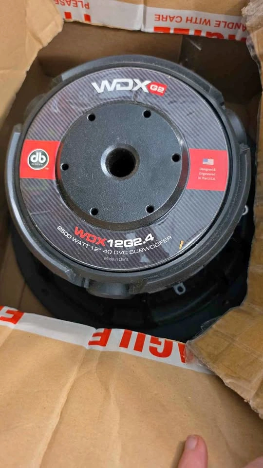 2000 watt 1ohm complete subwoofer system wdx 12g2.4