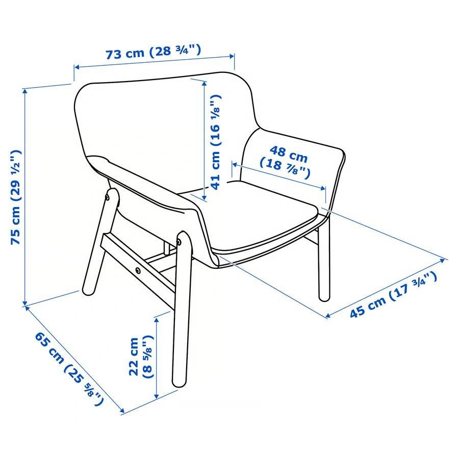 IKEA VEDBO armchair, Gunnared light brown-pink - photo 3
