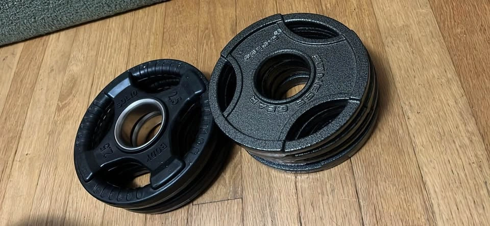 225 lbs rubber weights - photo 2