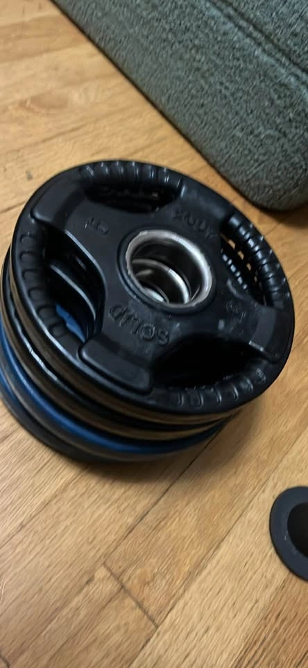 225 lbs rubber weights - photo 3