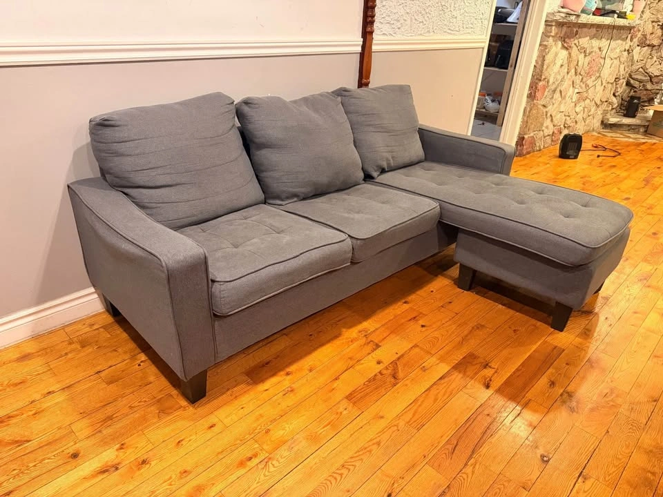 🛋️ L-Shape Sectional Sofa – Comfortable & Compact - photo 3