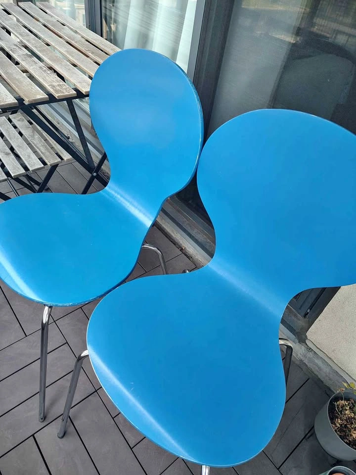 Set of 2 chairs blue
