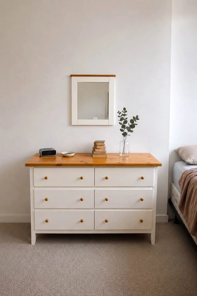 Solid Wood Dresser + Matching Mirror - photo 2