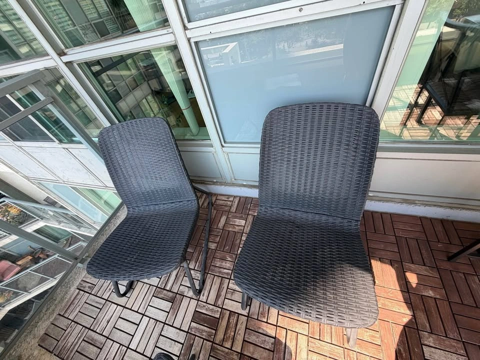 Keter Rio 3 piece patio seating graphite / balcony / garden - photo 2