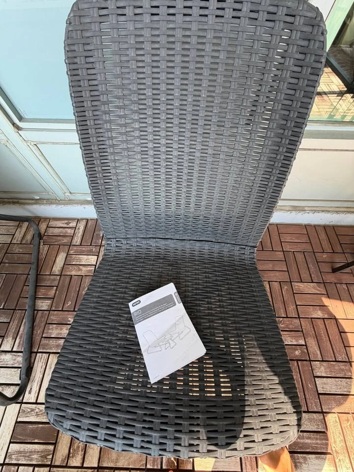 Keter Rio 3 piece patio seating graphite / balcony / garden - photo 3