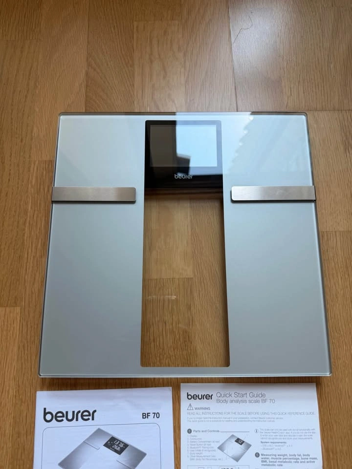Beurer Bluetooth Smart Glass Body Analysis Scale, BF70 - photo 3