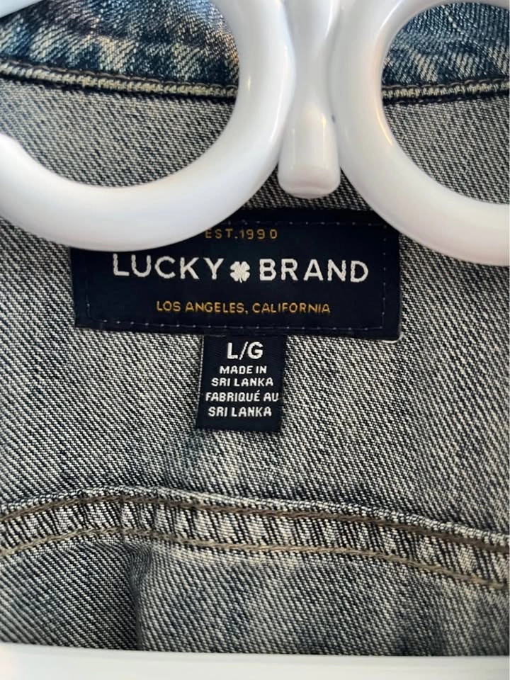 Lucky brand denim jacket L - photo 2
