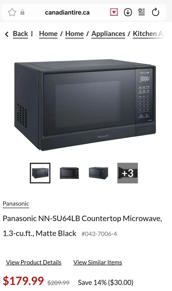 Panasonic genius 1100 watt microwave - photo 5