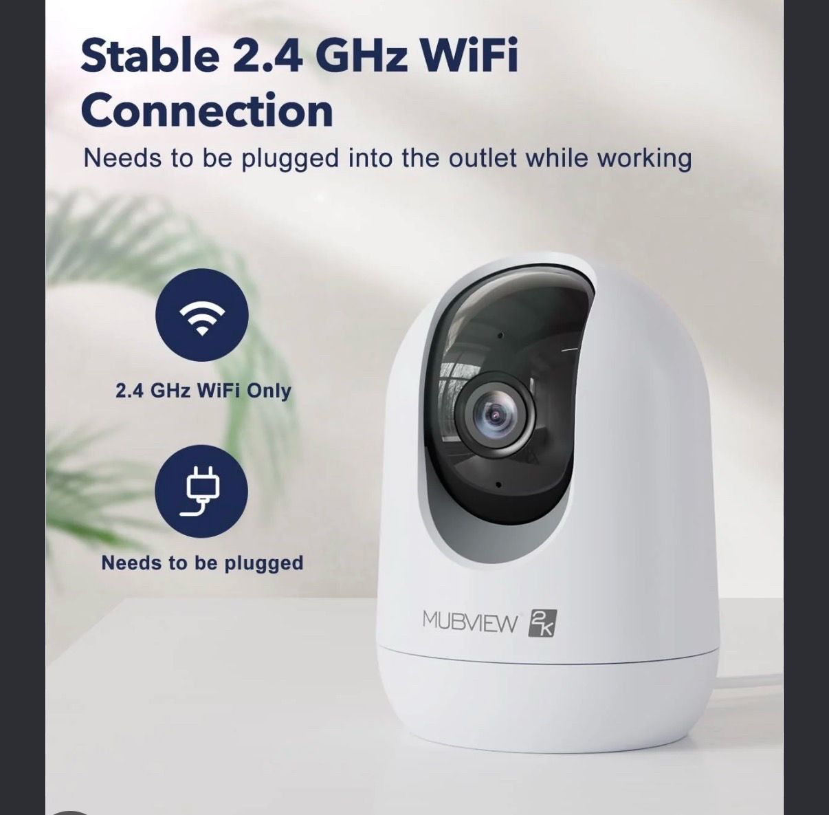 2K Indoor Security Camera – New Sealed