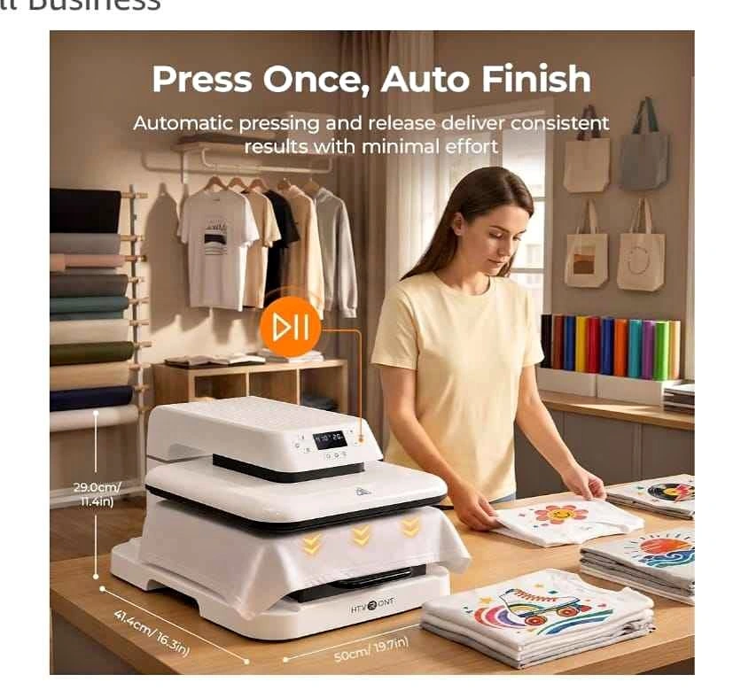 Auto Heat Press Machine - Smart T Shirt Press for Sublimation