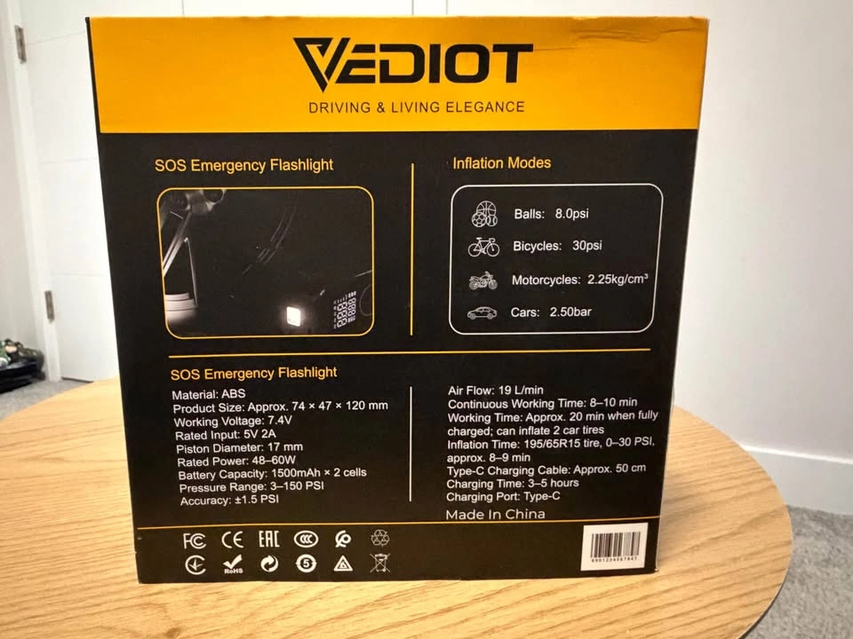 Vediot 150PSI Tire Inflator - photo 2
