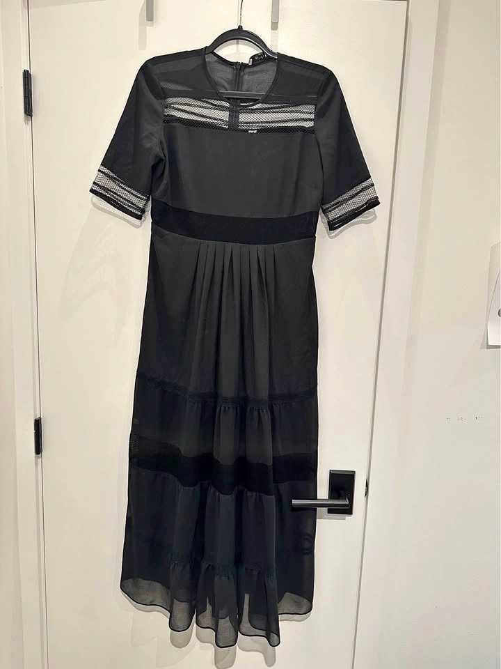 Sandro Paris black dress