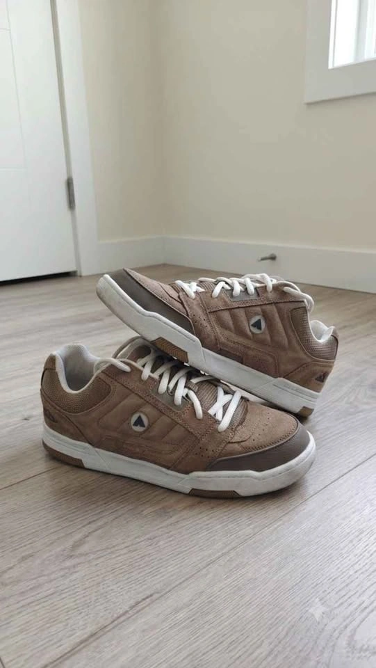 Vintage 90s Airwalk Chunky Tan Suede Skate Shoes | Y2k Size 13 - photo 2