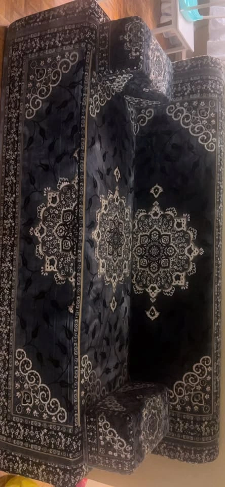 Patterned Sofa and Ottoman - photo 2
