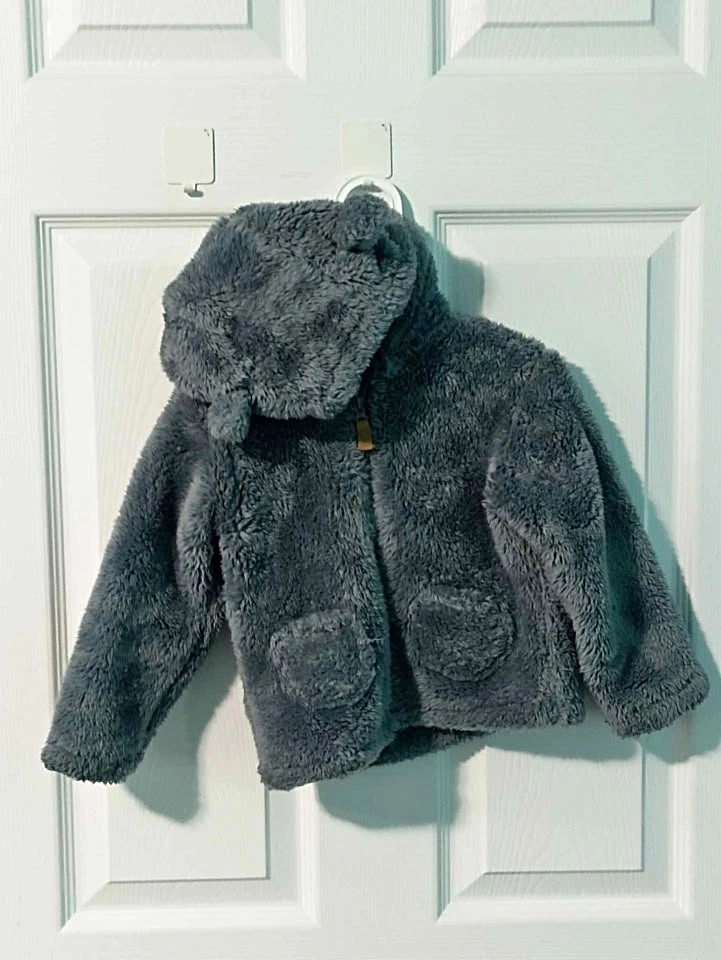 Carter's Baby Boys' Blue Sherpa Hooded Jacket (2T)