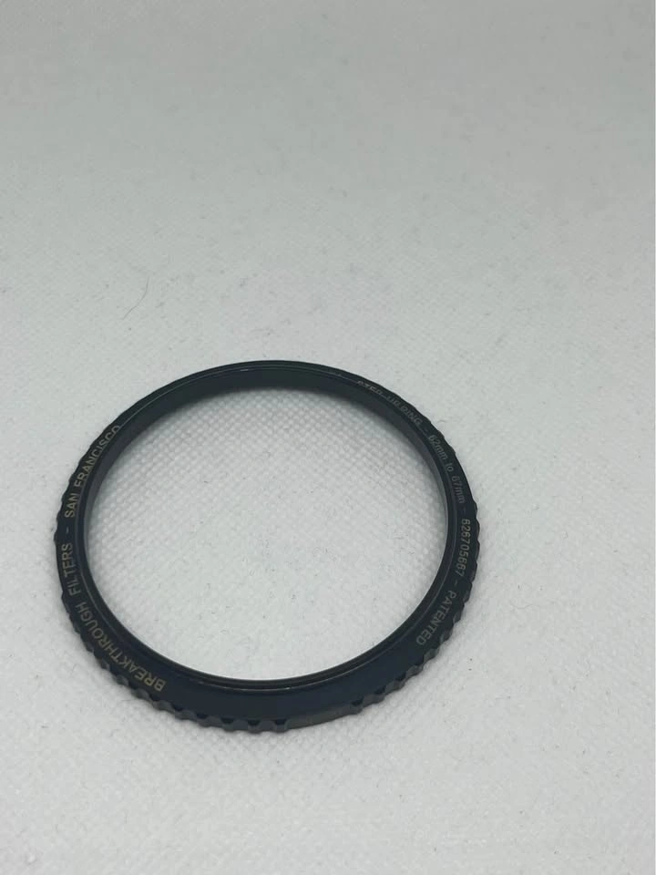 Patented Aluminum 62-67mm step-up ring - photo 2