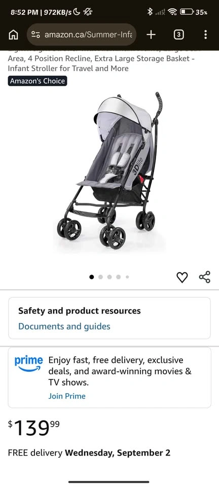 Summer 3Dlite Stroller - photo 4