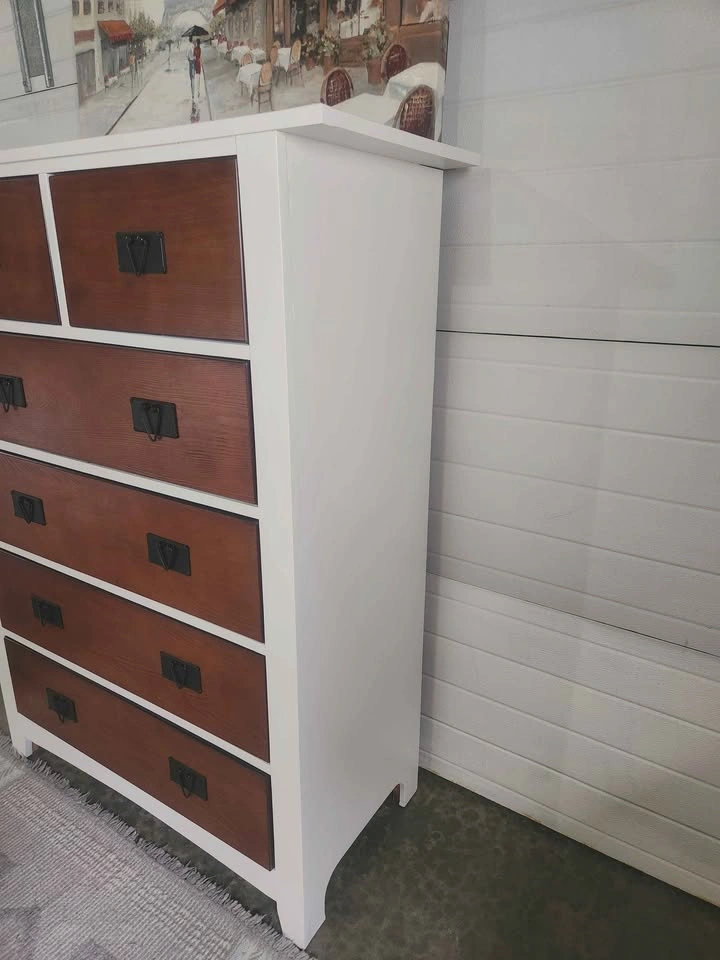 White and Wood 6-Drawer Dresser - photo 3