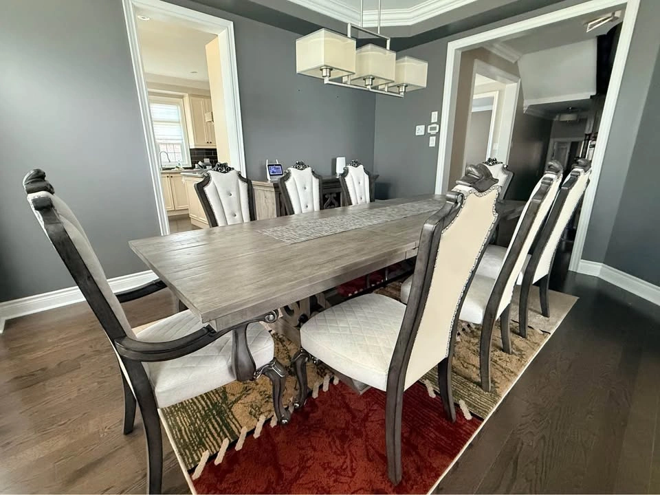 10 pc set with 8 custom chairs buffet/server - photo 2