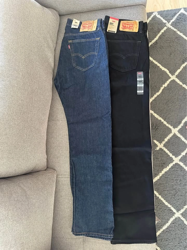 Two pairs of Levi Original Men’s 501 34 x 34 jeans - photo 3