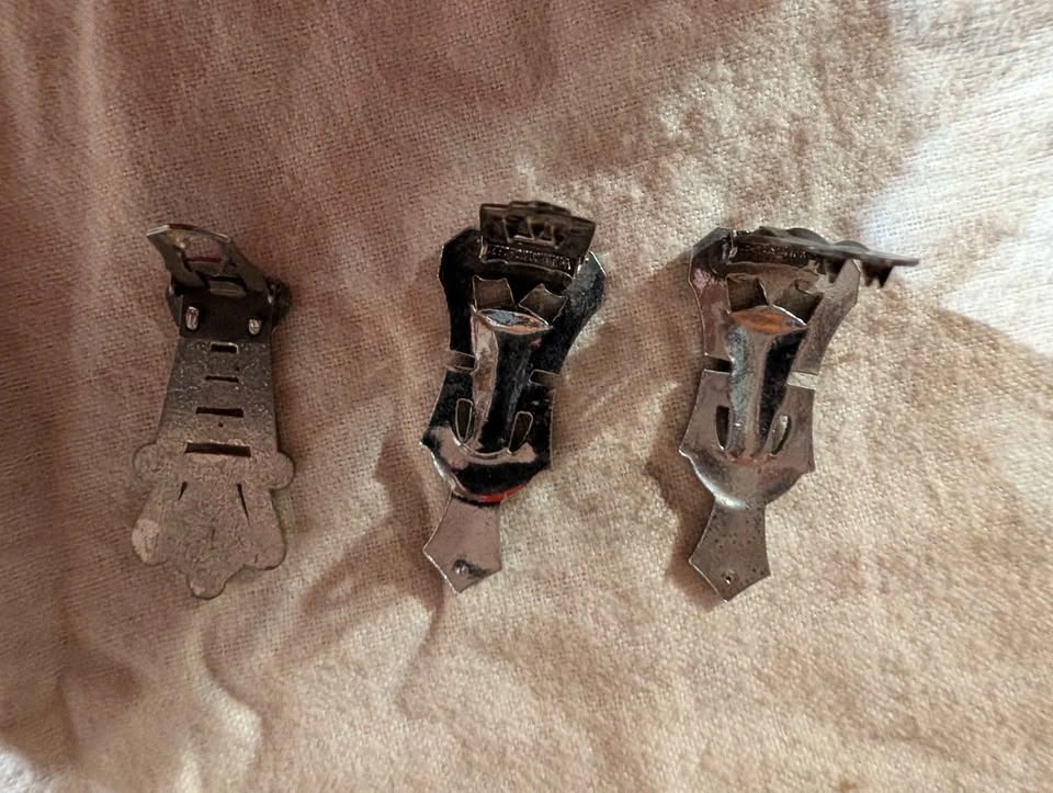 Vintage Art Deco Rhinestone Dress Clips - photo 3
