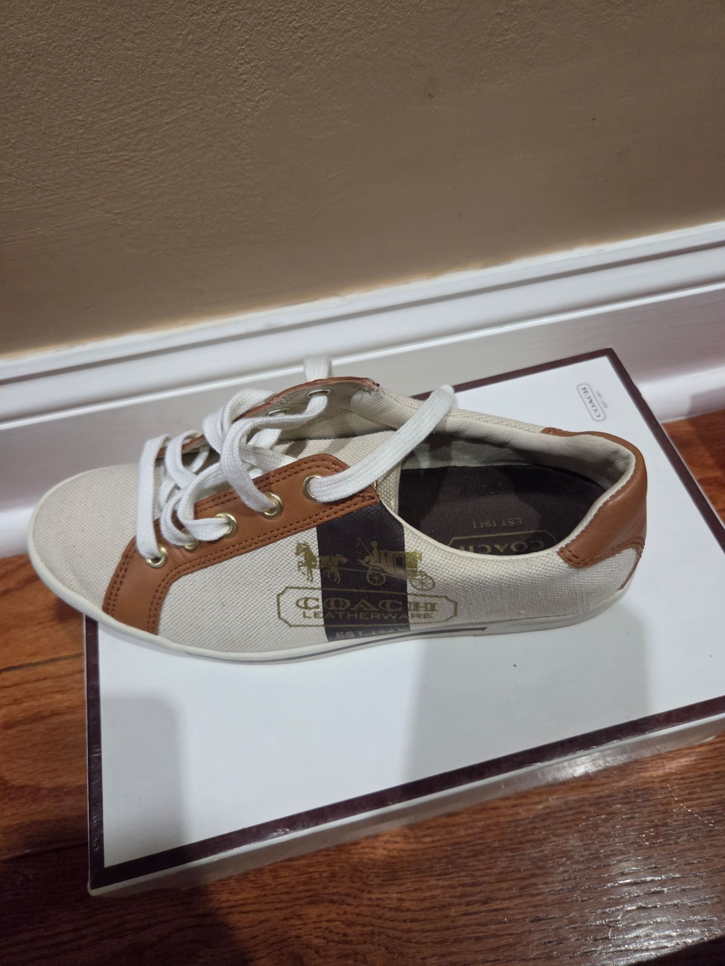 Coach Leatherware Low-Top Canvas Sneakers