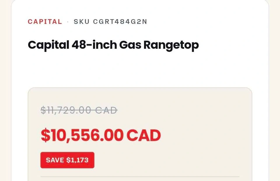 Capital Chef Collection 48" Gas Rangetop - Model CGRT484G2N - photo 3
