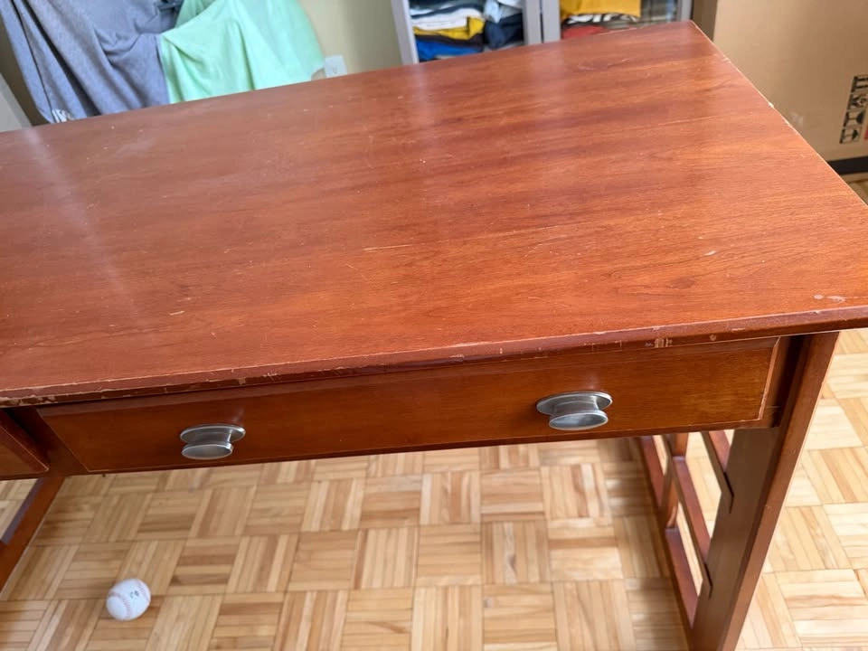Work Table with 2 Drawers - photo 2