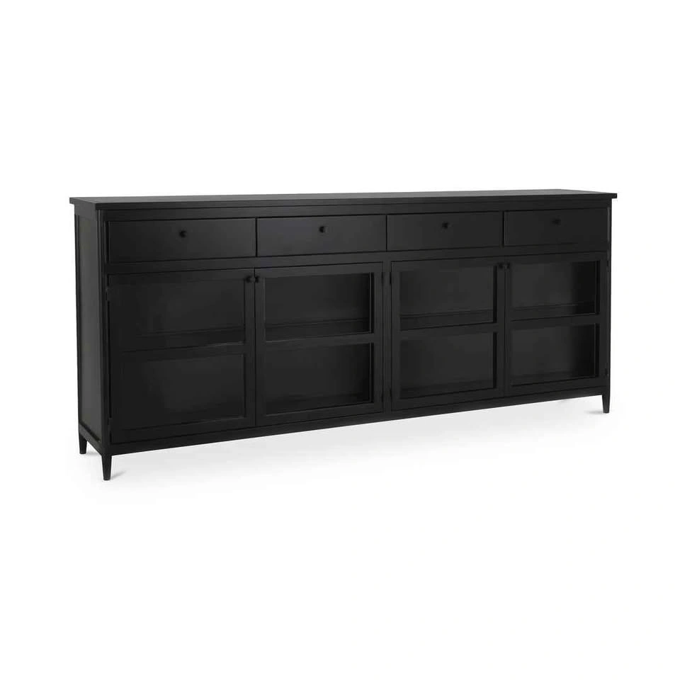 Brand New Moe's - Henry Metal Sideboard, Black - photo 2