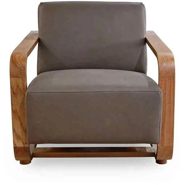 Brand New Eckersley Lounge Chair Cool Brown Leather